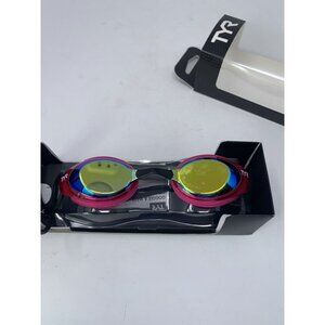 TYR Blackhawk LGBHFM Womens‎ 760 Gold Pink Close Fit Racing Mirrored Goggle 9318